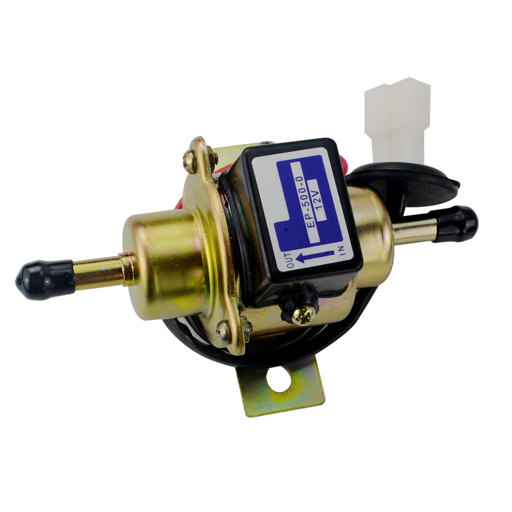 Gold 12 В Электрический топливный насос EP-500-0 035000-0460 12585-52030 дизель, бензин pertrol чехол для Kubota Yanmar Cub Cadet KOHLER двигателя - Цвет: Gold