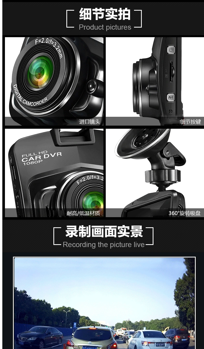 Новая 32G мини Автомобильная dvr камера Dashcam Full HD 1080P видео регистратор рекордер g-сенсор ночного видения видеорегистратор