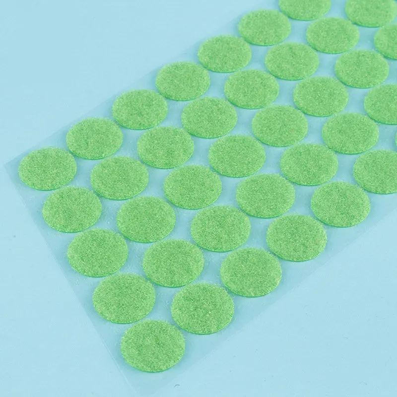 Green 180 пар 10 мм многоцветная клейкая застежка в горошек нейлоновая липучка DIY волшебная Наклейка круглая прочная самоклеящаяся лента - Цвет: Green