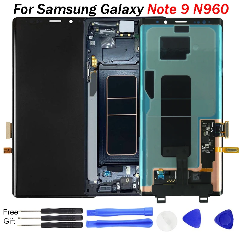 Оригинальный супер AMOLED ЖК дисплей для Samsung Galaxy Note 9 Note9 N960 N960F N960D кодирующий