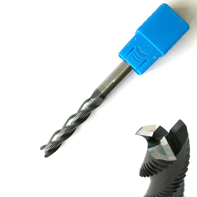 

6mmx25mm HRC45 Roughing End Mills 3 flutes Milling cutters CNC rough EndMill Tools Carbide router bits milling bits