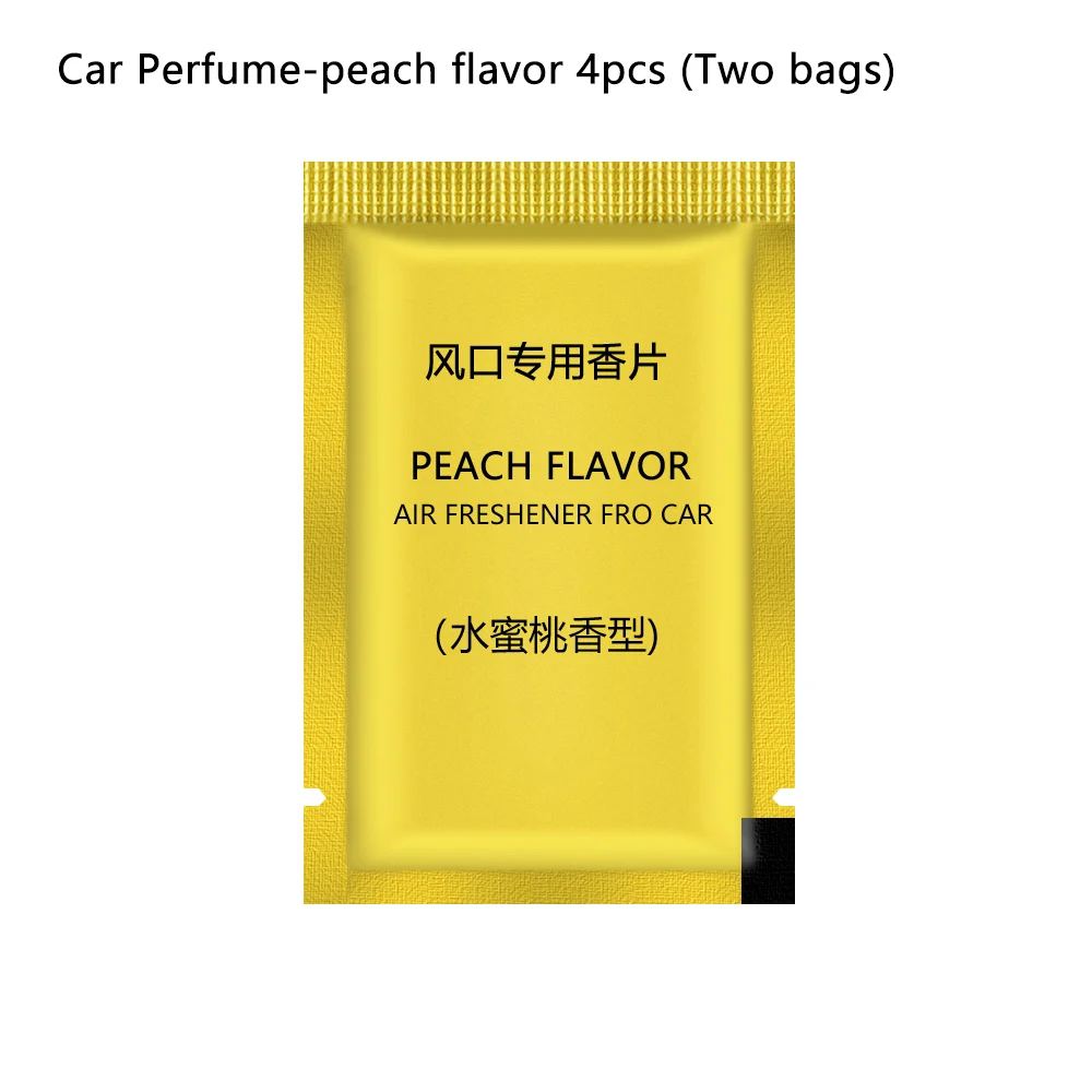 peach flavor 4pcs Милый освежитель воздуха для автомобиля С КАКТУСОМ из мультфильма, ароматизатор для автомобиля, ароматические аксессуары для автомобиля, украшение автомобиля - Название цвета: peach flavor 4pcs