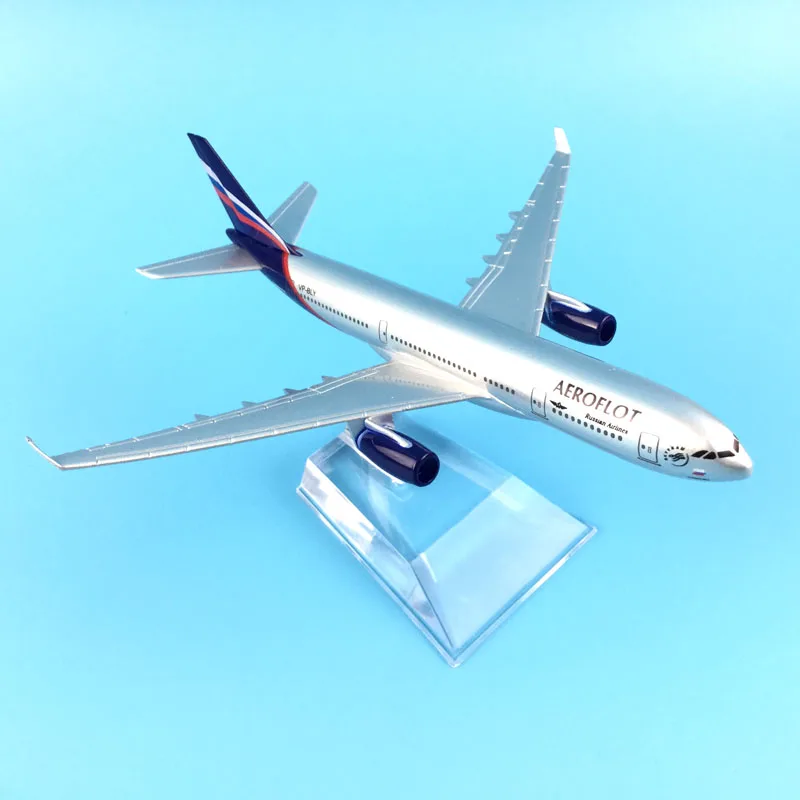 Модель пассажирского самолета Аэрофлот 16 см A330 модель имитация сплав