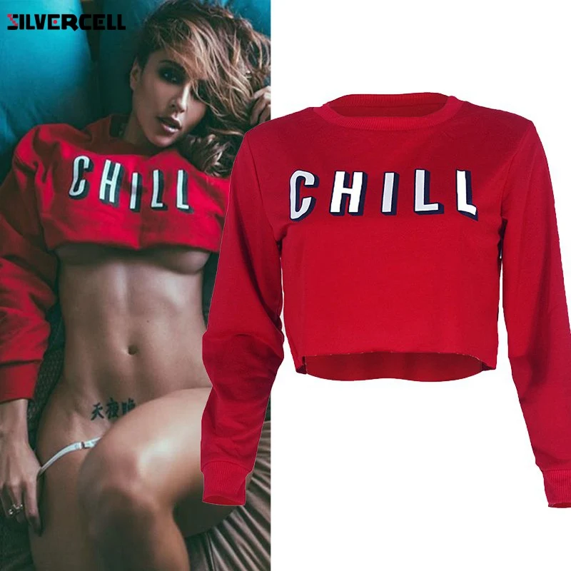 2019 обрезанный женский топ короткие кофты для женщин лето осень Chill Письмо печати