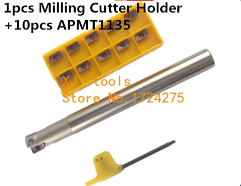 BAP300R C10 10 120 C12 12 120 C14 14 130 C16 16 150 C20 20 160+APMT1135 Indexable Milling Cutter Holder with Carbide CNC Insert
BAP300R C10 10 120 C12 12 120 C14 14 130 C16 16 150 C20 20 160+APMT1135 Indexable Milling Cutter Holder with Carbide CNC Insert
