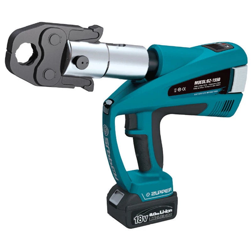 Battery Pipe Crimping Tool with V15 18.22 28 35 42 54 BZ-1550 | Electric Tools