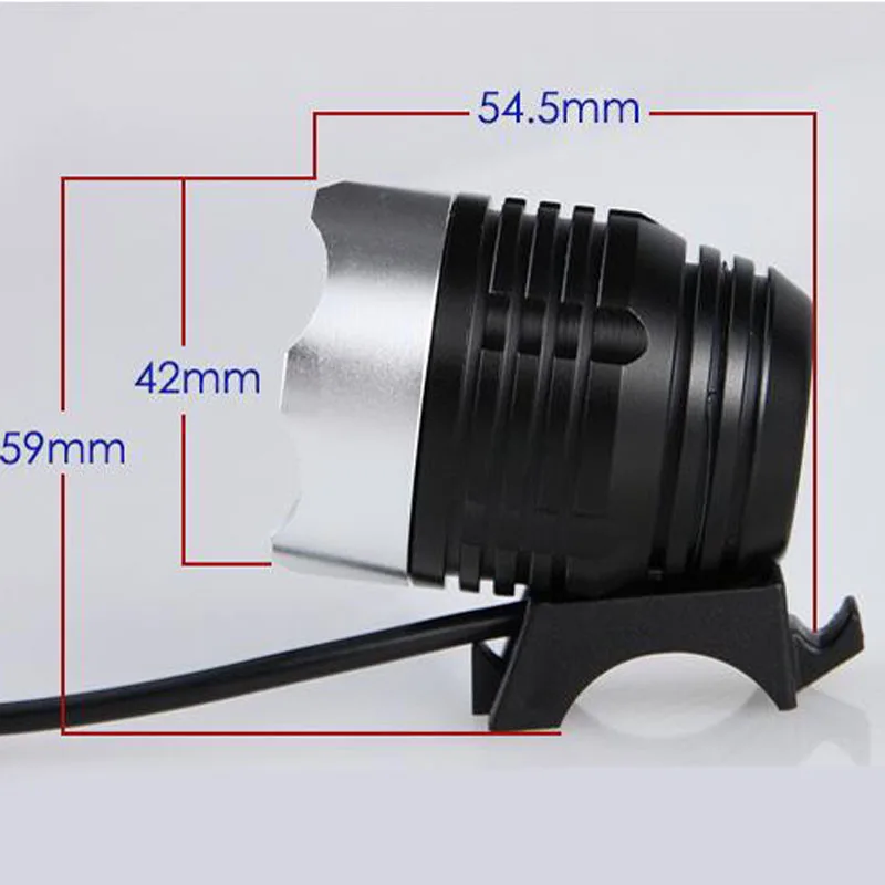 Суперъяркий велосипедный светодиодный фонарь с USB 1800 люмен XML T6 алюминиевый сплав