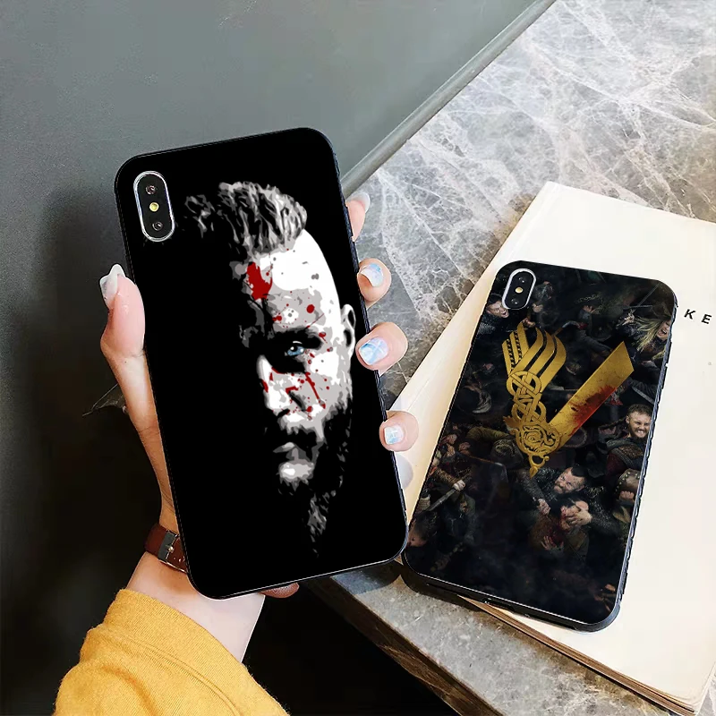 Силиконовый чехол Vikings Serie 4 для iPhone 5 5S 6 6S Plus 7 8 11 Pro X XS Max XR|Бамперы| |