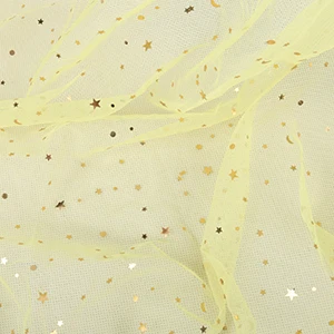 Yellow 50x155cm Nanchuang Tull сетчатая ткань, блестящая ткань для свадебного платья, сетка от комаров, юбка-американка, вуаль, декоративный материал, 50x155 см - Цвет: Yellow 50x155cm