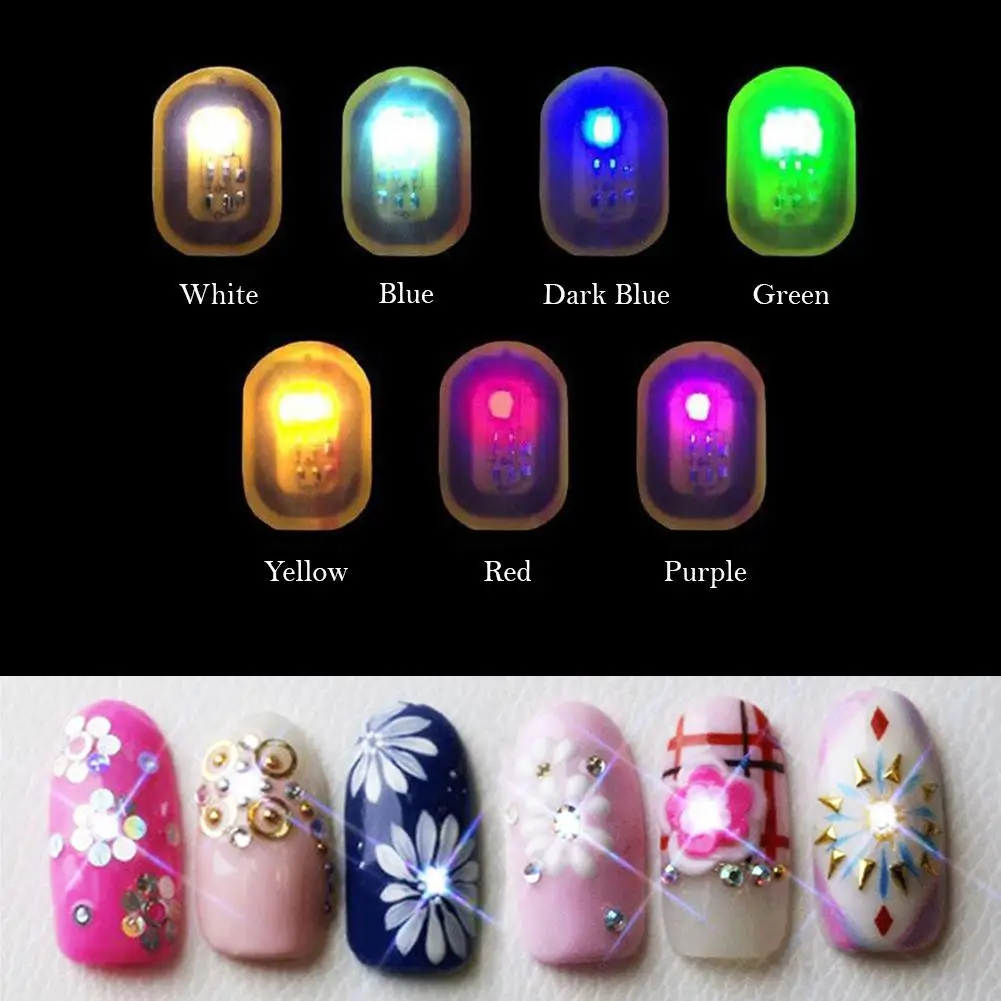 Hobbyline NFC наклейки для маникюра DIY женщин телефон светодиодный светильник вспышки