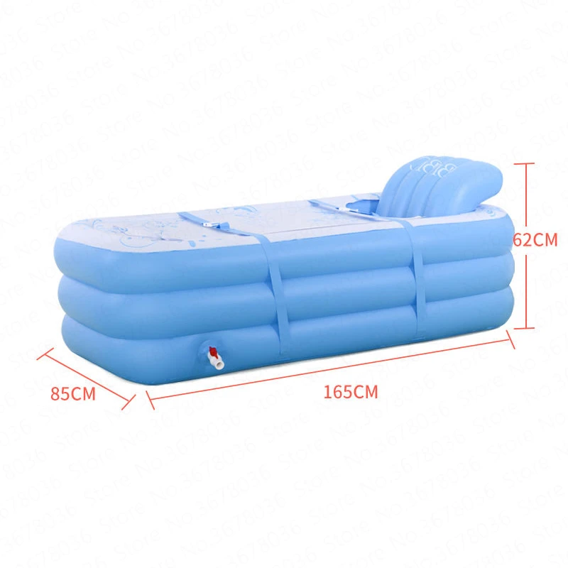 Folding Inflatable Bathtub Adult Bath Home Thickening Insulation Steaming Sauna Spa Body Reclining Heating Artifact