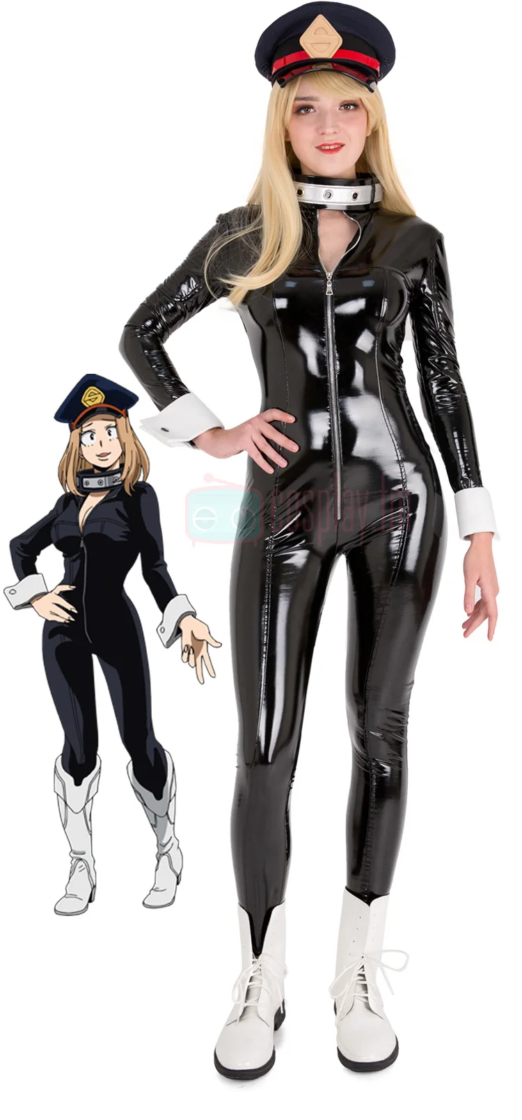 Boku no Hero Academia Аниме Косплей Camie Utsushimi косплей костюм сексуальный комбинезон костюм со шляпой