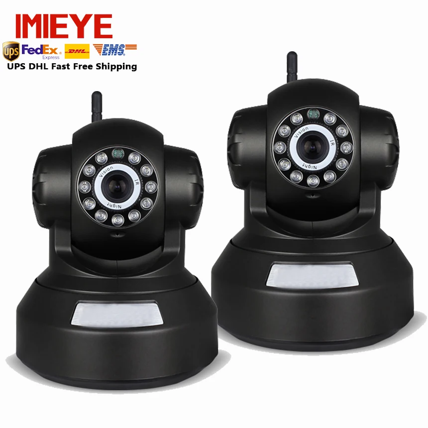 Imieye 2 шт./лот 720P беспроводная ip камера pan tilt P2P камеры видеонаблюдения