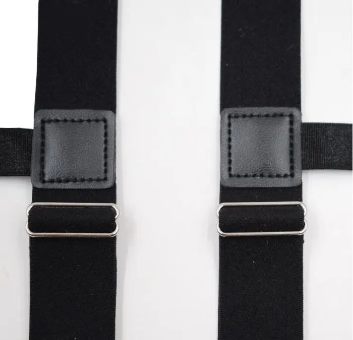 High Qualit Black Polyester Women men Stockings Garter 2.5cm width Clasps Elastic Men's T-shirt Strap Belt accessories | Аксессуары