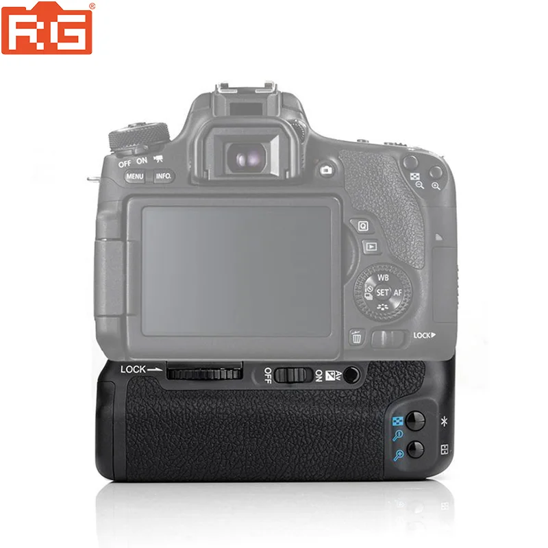 Вертикальный держатель для аккумуляторов MEIKE MK 760D Canon 750D LP E17 ручка аккумулятора