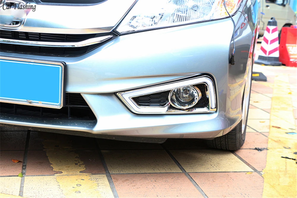 Автомобильная проблесковая 1 набор 12V ABS светодиодный для Honda City Grace DRL Вождения освещают светильник Дневной светильник с желтым сигналом поворота