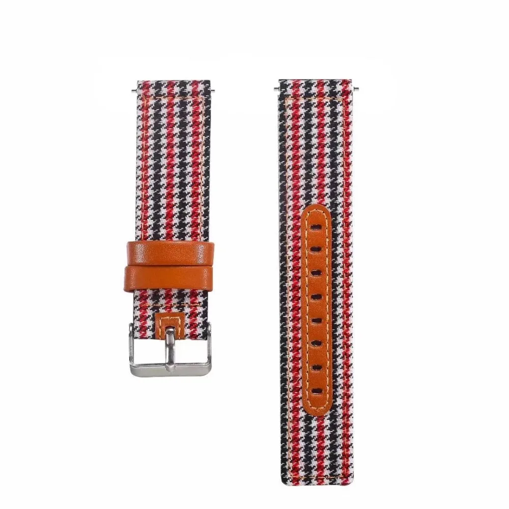 Ремешок для часов Amazfit ремешок Bip кожаный браслет из ткани для Huami Amazfit Pace Stratos 2 ремешок для amazfit gtr 47 мм 42 мм