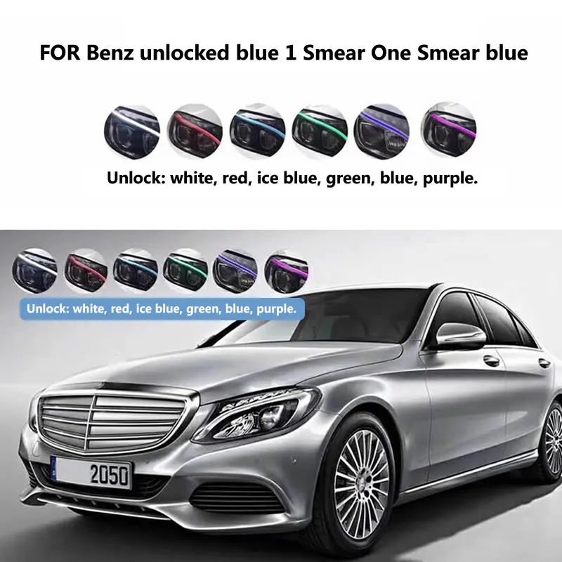 CAR LED Headlight A2059062402 unlocked blue 1 Smear One for Mercedes Benz W204 W205 C180 C200 GLC200 GLC 260 DRL lamp | Автомобили и