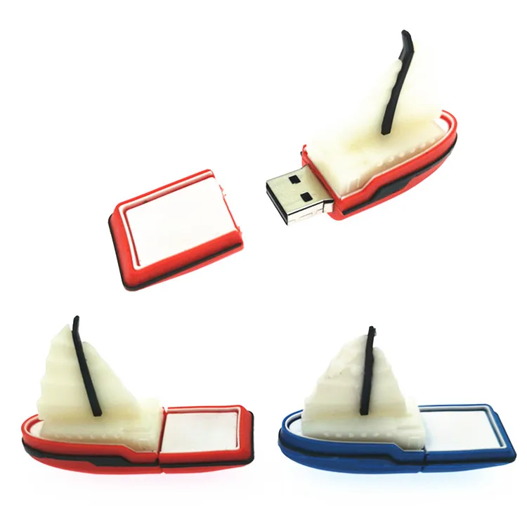 Новый USB-флеш-накопитель флэш-накопитель с парусником мультяшный пароход