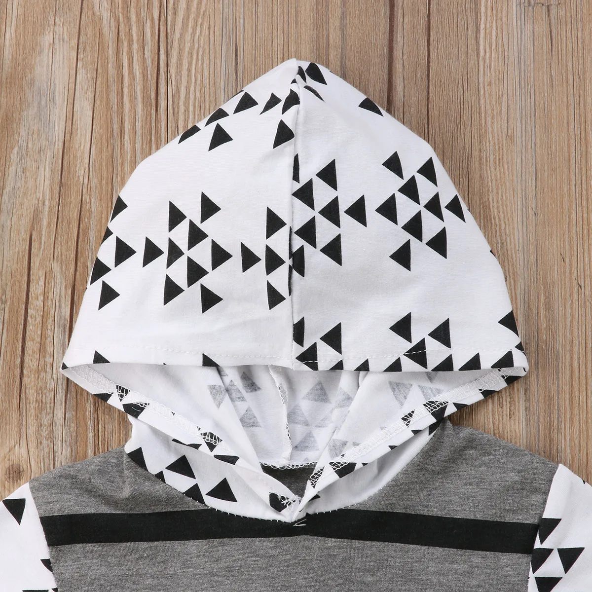 Casual Newborn Infant Baby Boy Striped Hoodie Tops Long Romper Pants Leggings Clothes 2PCS Set Fashion Short Sleeve Clothing |