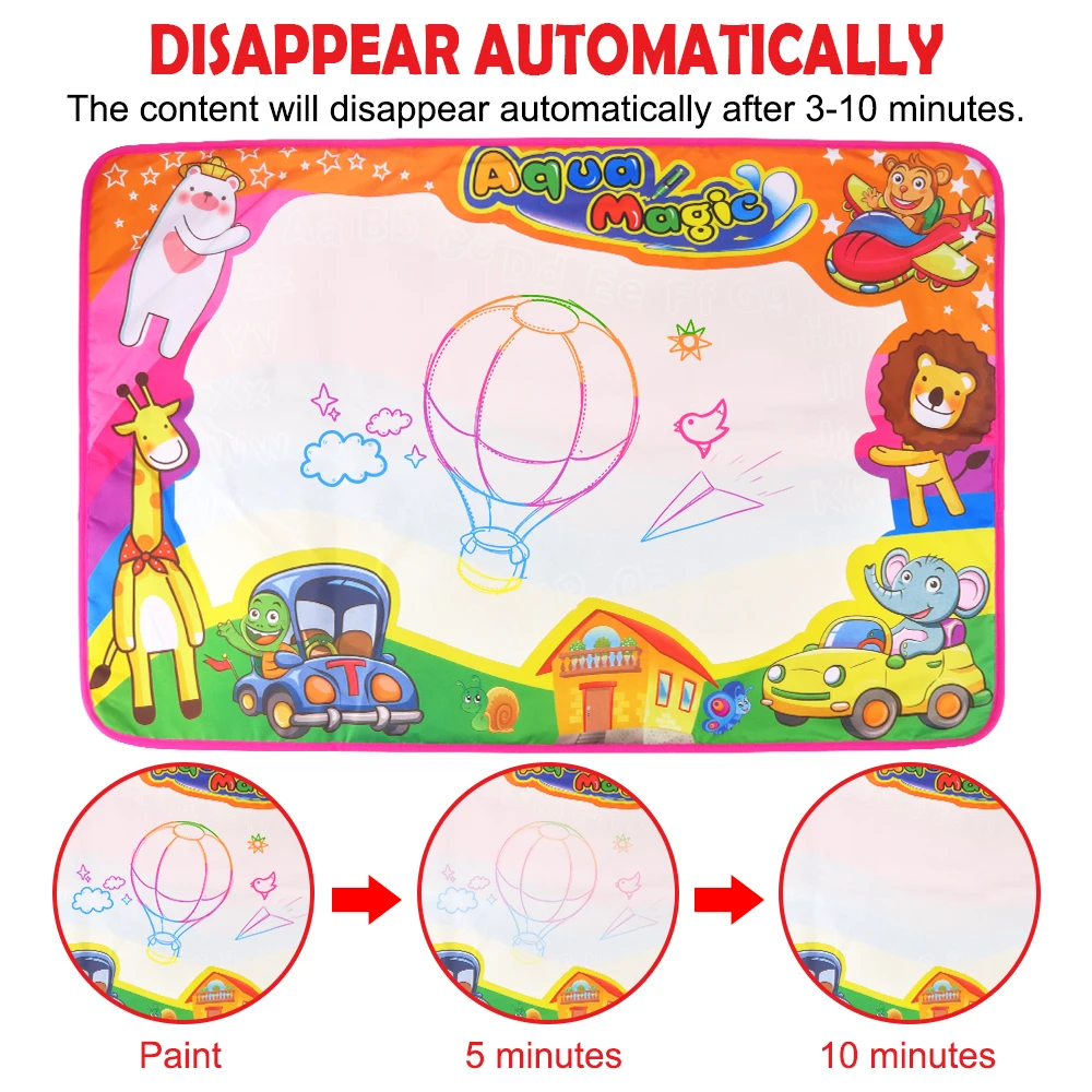 Детские Doodle альбом для рисования набор Многоразовые искусство Коврик воды с