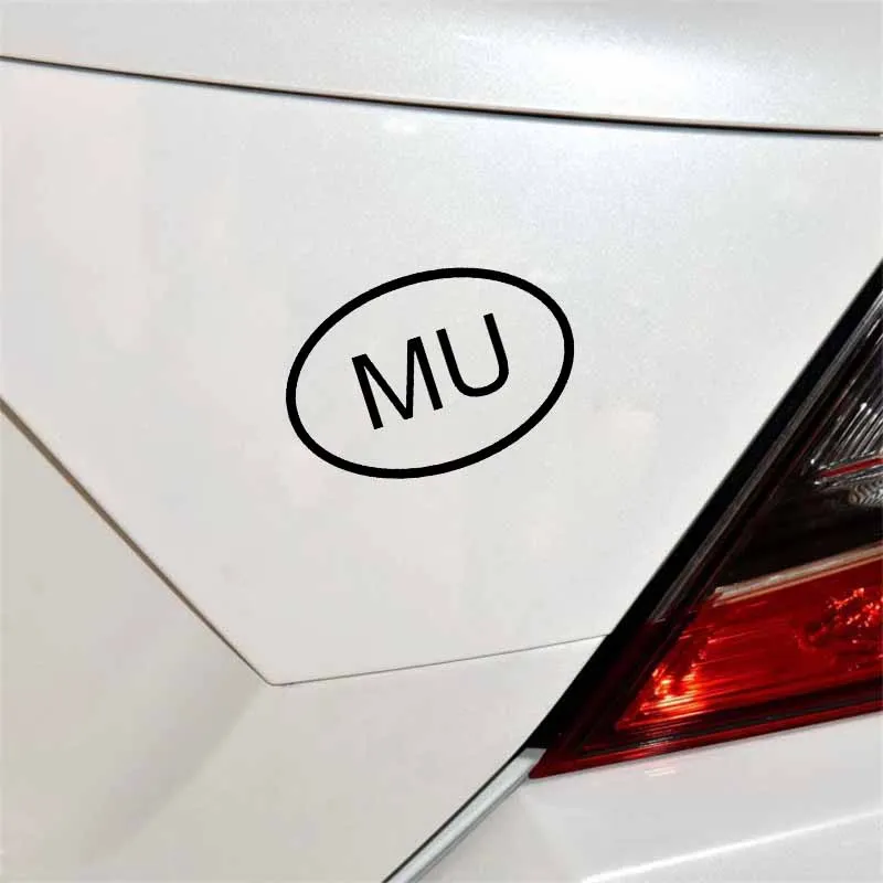 YJZT 14 9 см * 10 1 MU Маврикийский код страны овальная виниловая наклейка автомобильная