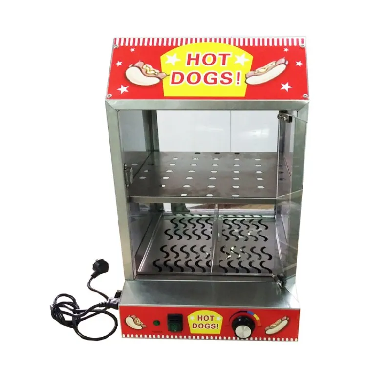 UK Stock Hot Dog Display Electric Food Warmer Stainless Steel Cabinet Showcase | Бытовая техника
