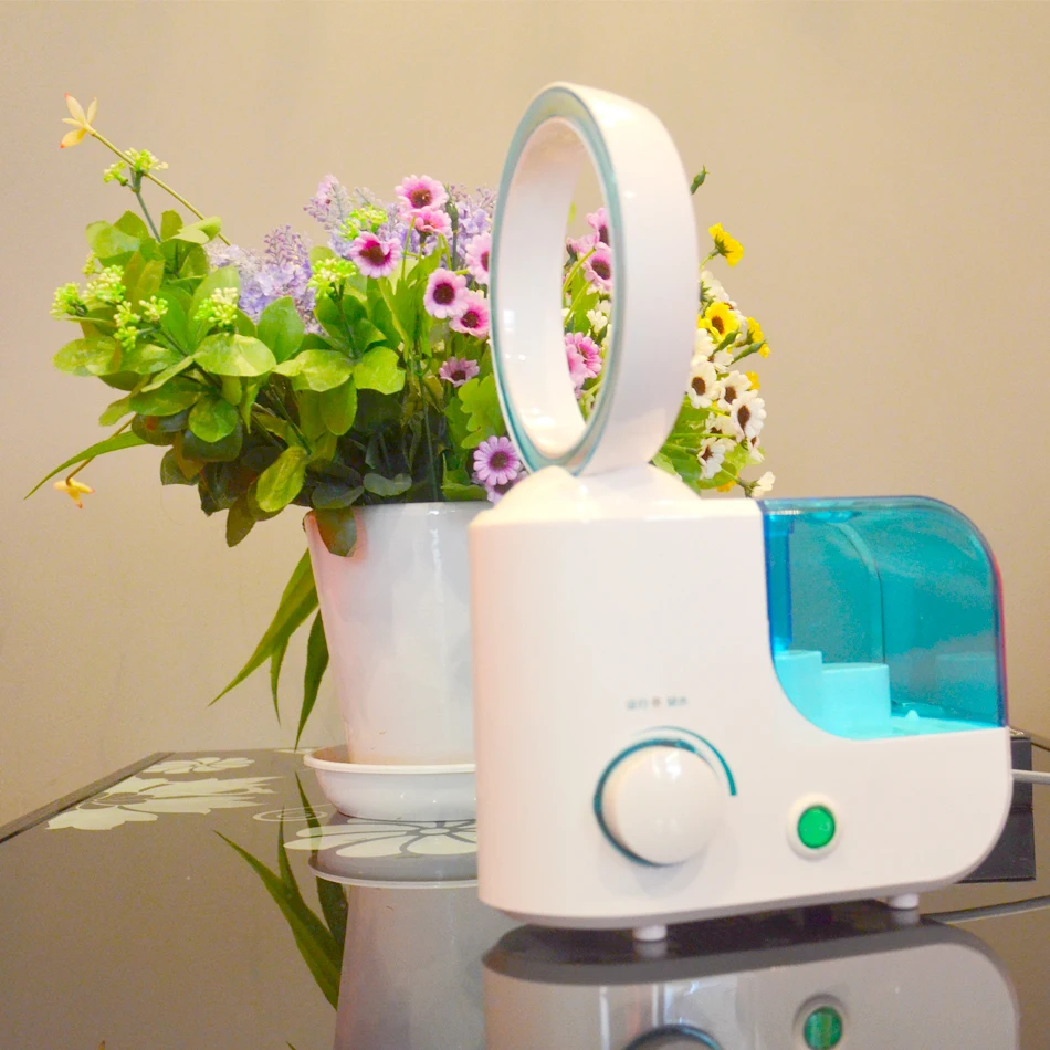 Настольный Электрический мини-вентилятор с воздушным охлаждением без листьев