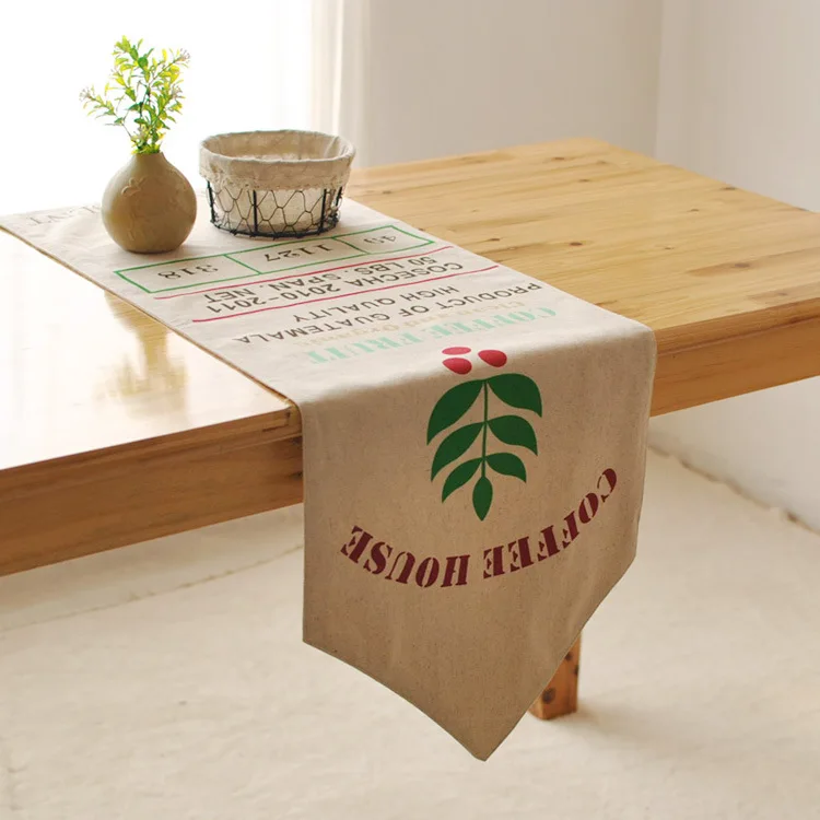 Французский страна кафе-бар оформлен Льняная Скатерть бегун стол | Дом и сад