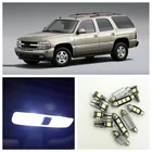 Белсветодиодный лампы, 10 шт., комплект интерьера для Chevy, Chevrolet Tahoe 1998-2006, купольная лампа для номерного знака Chevy-B-14