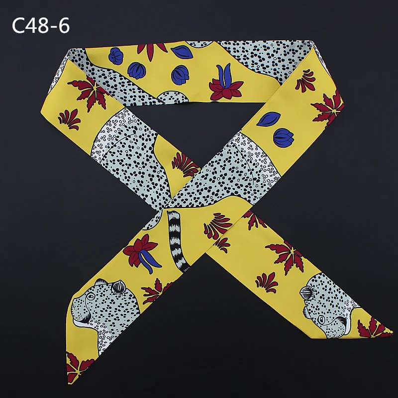 POBING новый дизайн Лесной шелковый шарф с леопардовым принтом женский платок на