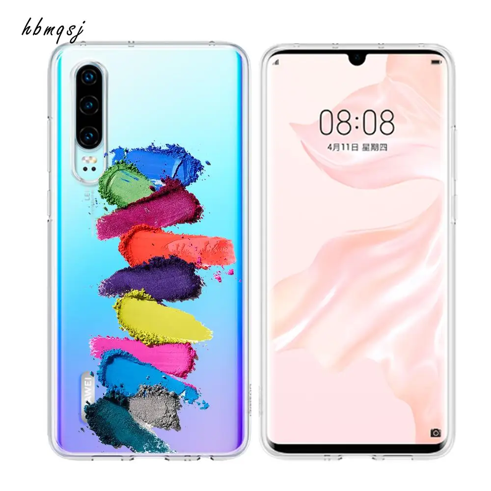 Милый чехол для huawei p30 lite силиконовый мягкий с рисунком кота панды павлина