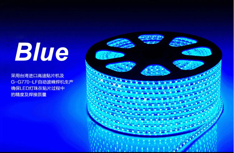 Free shipping 220V SMD 5050 led strip light+Power plug warm white/white/RGB 60leds/m 3014 120leds100m waterproof IP67 Strip | Лампы и