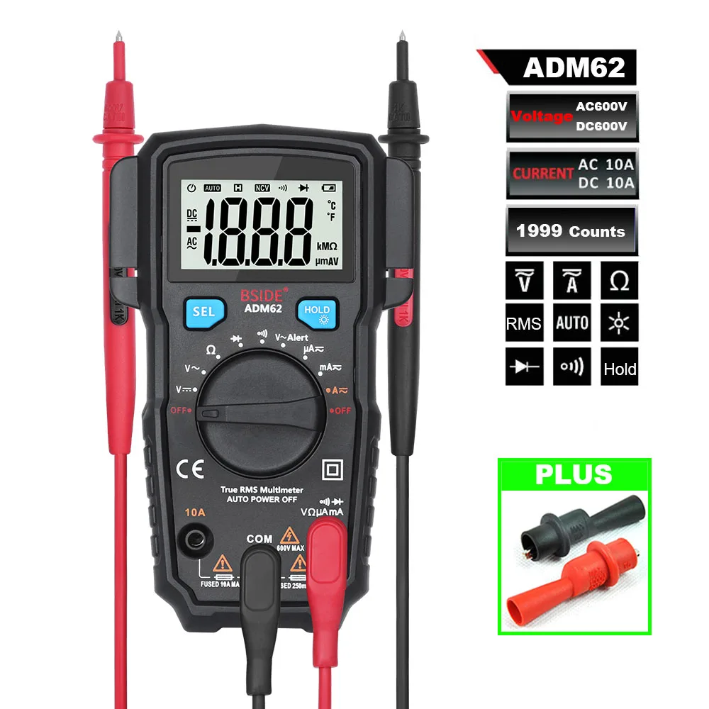 Цифровой мультиметр M150 BSD ADM62 ЖК дисплей автоматический диапазон цифровой