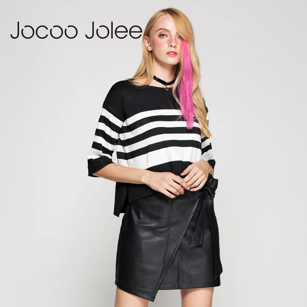 Свитер женский трикотажный Jocoo Jolee с длинным рукавом на осень/зиму | Женская