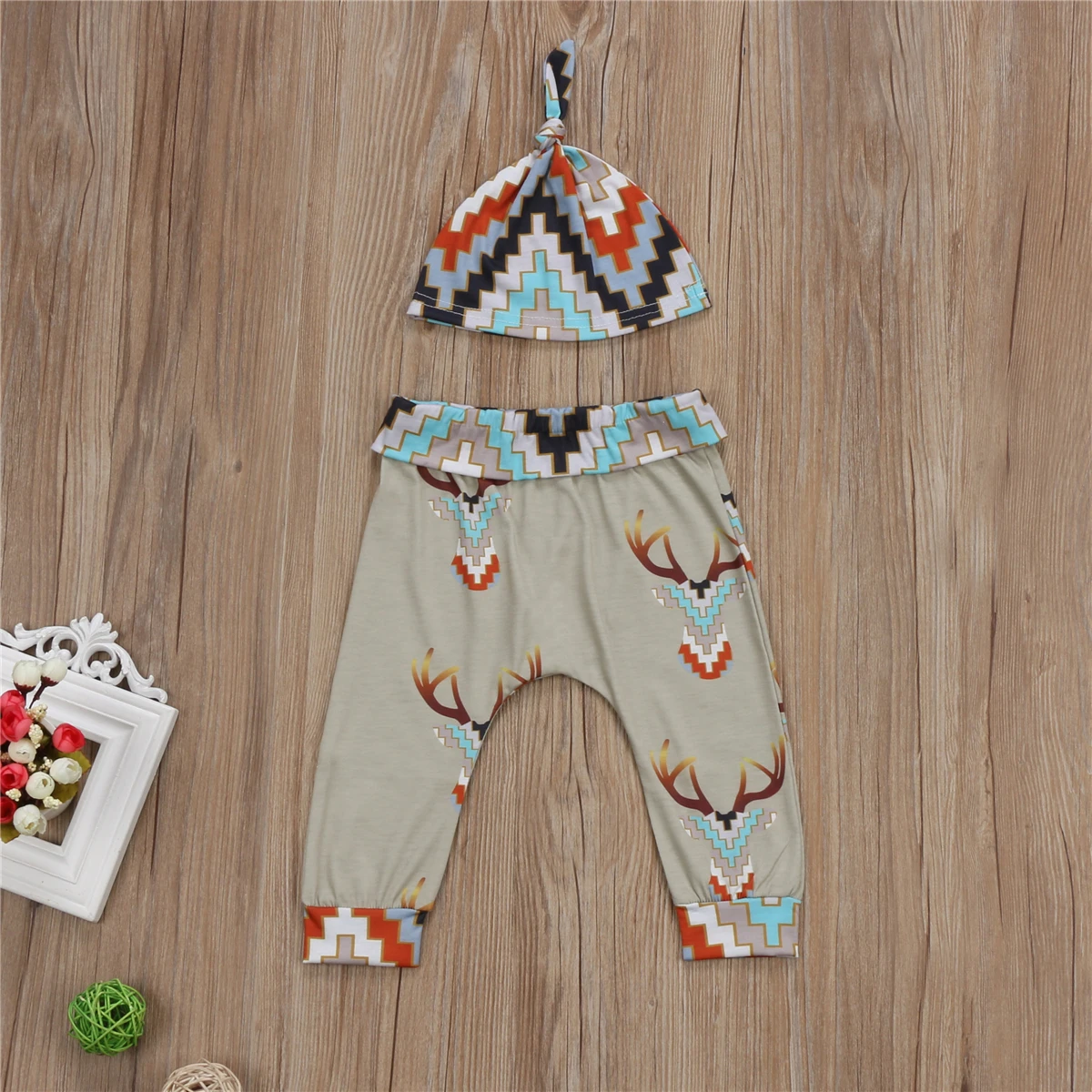 cute Newborn Baby Boy Girl outfits letter print Long Sleeve white romper brown Pants Hat autumn Outfit Set Clothes for baby | Детская