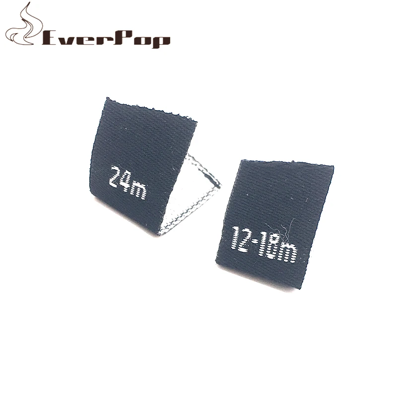 NB одежда для малышей этикетка с размером Одежда новорожденных тканая номером