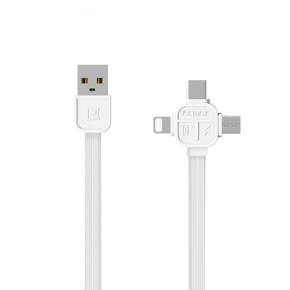 USB кабель Remax 3 в 1 для быстрой зарядки Huawei mate 20 p20 p30 pro Samsung Galaxy S10 S9 S8 S7 S6 Plus Note 7 iPhone X 8