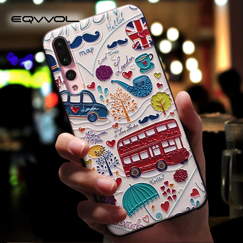 Милый мультяшный чехол для телефона Huawei P20 P10 P9 Lite Pro ультратонкие чехлы из ТПУ Honor 8
