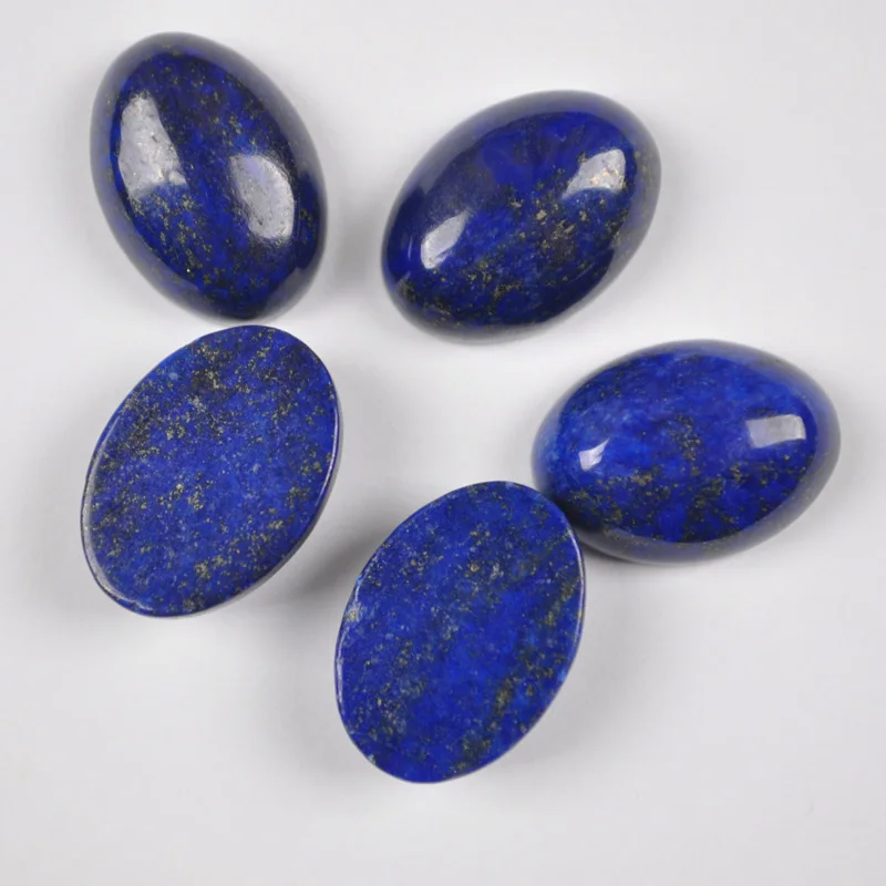 Камень кварц/Фиолетовый Кристалл/опал/Lapis/Tigereye/Песчаник/Howlite/Сердолик/камень бисера овальная кабина драгоценный камень ювелирные изделия из кабошонов бисера - Цвет: Lapis