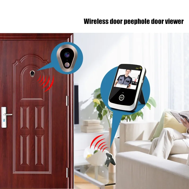 KDB307A 3.5 &quotLCD Door Eye Peephole Viewer Wireless Video Doorbell Wide Angle Lens Camera Monitor For Home Apartment |