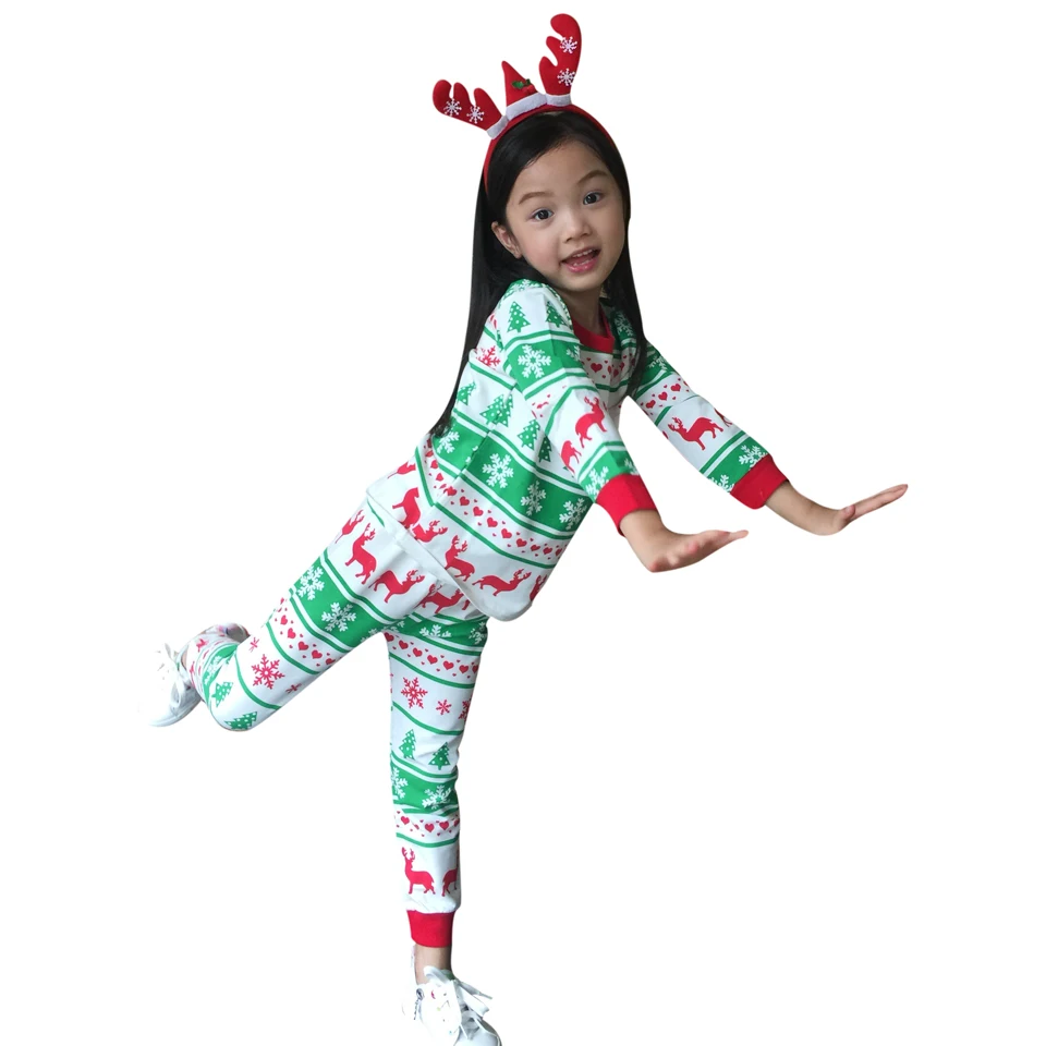 

COSPOT Newborns 2023 Christmas Reindeer Pajamas Romper Infant Winter Xmas' Jumpsuit 30E