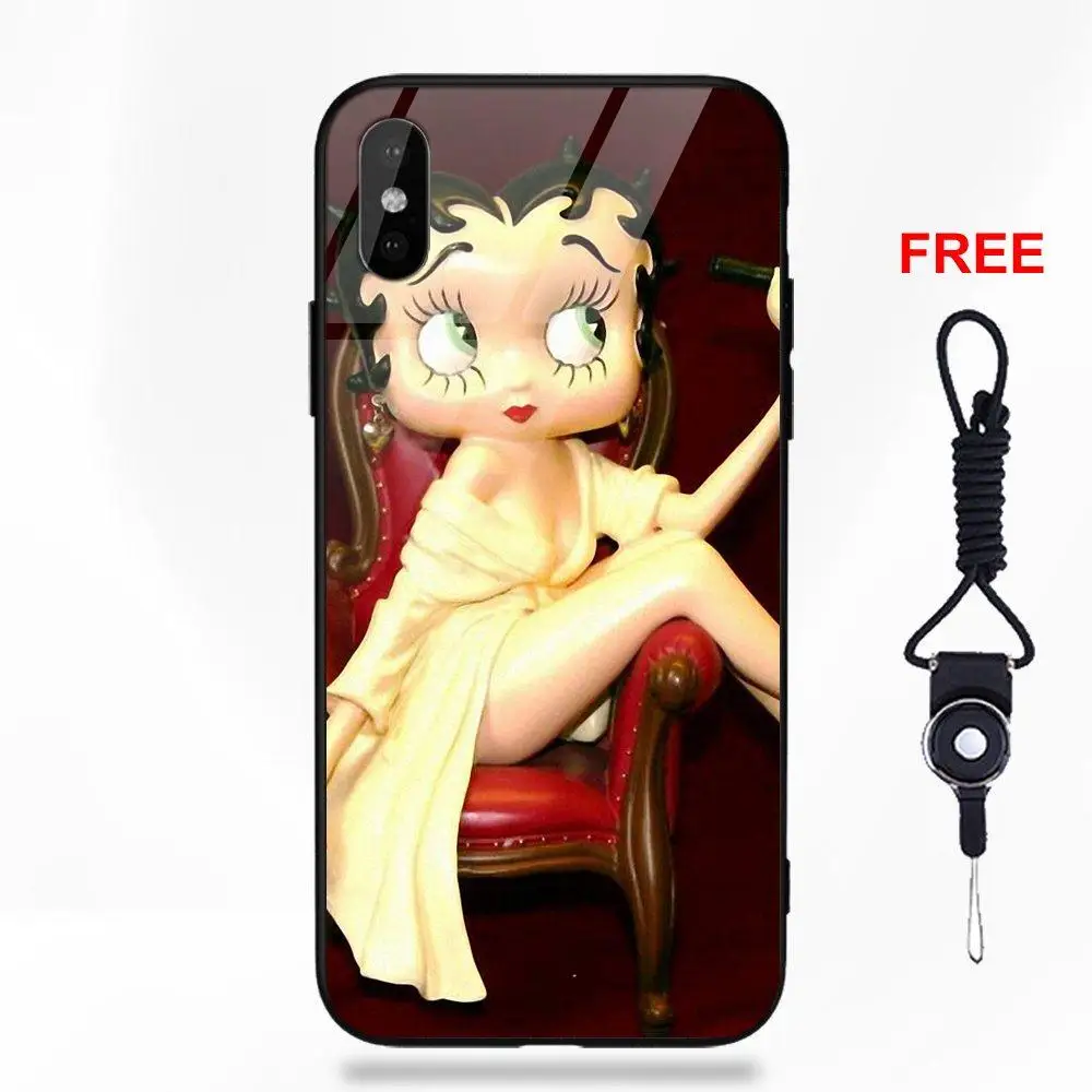 Vvcqod Сексуальная мультфильм девушка Бетти Буп для Apple iPhone 5 5C 5S SE 6 S 7 8 плюс X XS Max XR