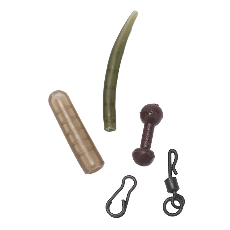 50 шт./компл. для рыбалки на карпа Chod Rig Безопасность рукава зажимами грузила слайд