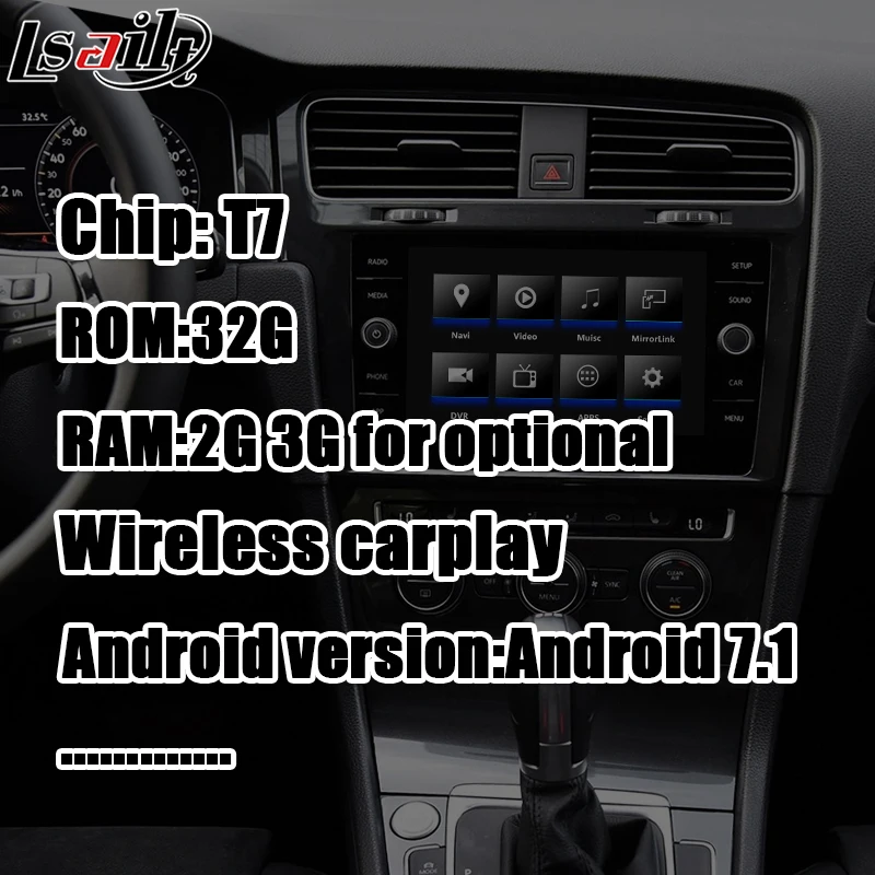 Android 9 0 GPS навигатор для golf7 2014 2020 видеоинтерфейс поддержка carplay android Авто от