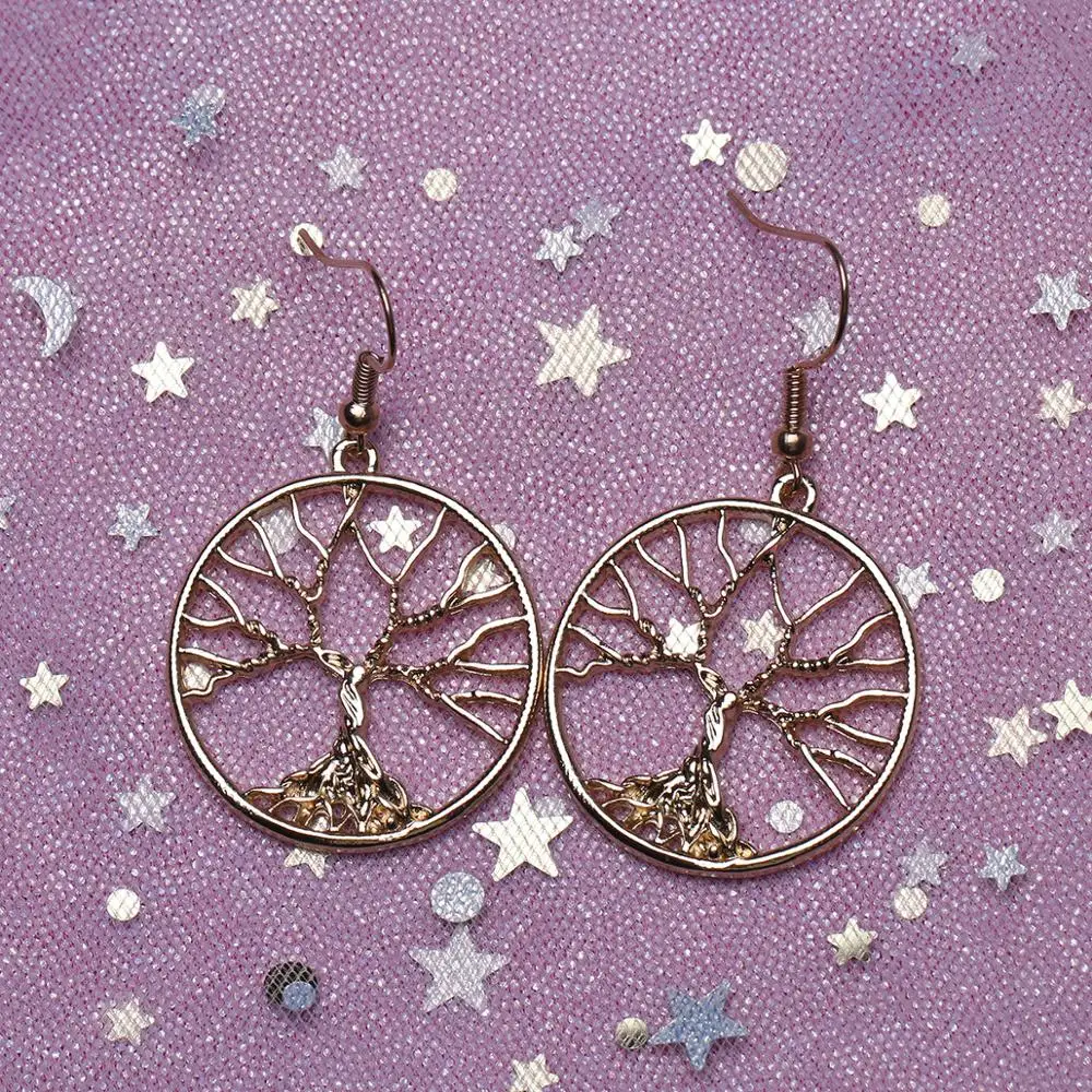 Женские серьги-подвески CARTER LISA круглые серьги с золотым арбористым крючком