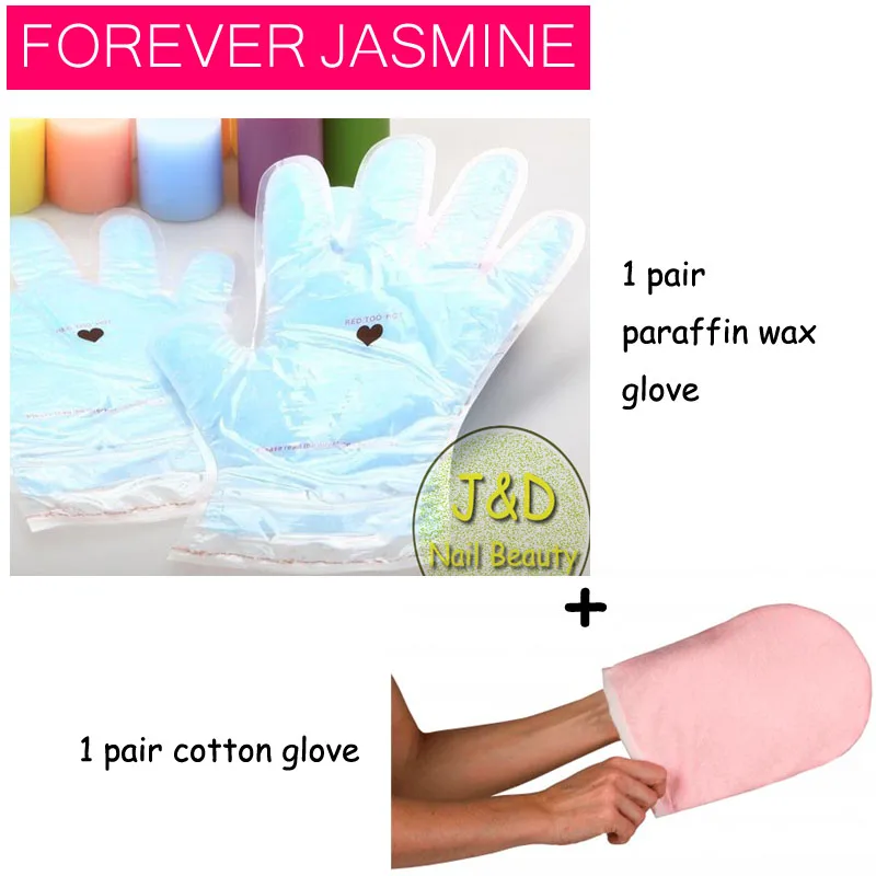 Варежки FOREVERJASMINE с черникой увлажняющие парафинотерапевтические Хлопковые