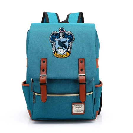 14 Магический Хогвартс Ravenclaw Слизерин Гриффиндор мальчик Девочка студенческая школьная сумка подростковые школьные сумки холщовый женский рюкзак мужской рюкзак - Цвет: 14