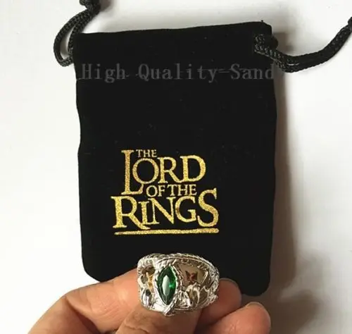 Кольцо Арагорна из Барахира 925 пробы серебряного цвета в подарочном пакете
