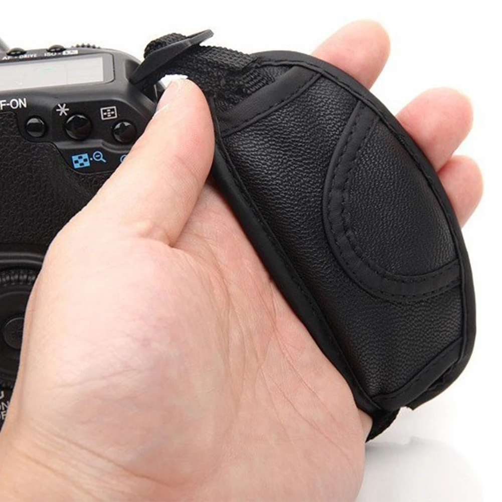 1 шт. мягкая сумочка из искусственной кожи с ручкой ремешок на запястье для Nikon Canon